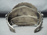 Phenomenal Vintage Native American Navajo Turquoise Cluster Sterling Silver Bracelet-Nativo Arts