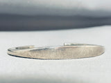 Very Important Wes Willie Award Winning Vintage Native American Navajo Sterling Silver Bracelet-Nativo Arts