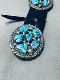 Important Tom Moore Vintage Native American Navajo Turquoise Sterling Silver Concho Belt-Nativo Arts
