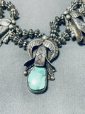 Choker Style Detailed Vintage Native American Navajo Turquoise Heishi Sterling Silver Necklace-Nativo Arts