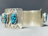 The Best Vintage Native American Navajo Blue Medicine Turquoise Sterling Silver Bracelet-Nativo Arts