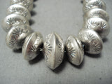Hand Forged Sterling Silver Vintage Native American Navajo Necklace-Nativo Arts