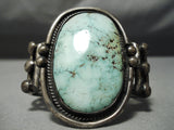 One Of The Best Vintage Native American Navajo Carico Lake Turquoise Sterling Silver Bracelet-Nativo Arts