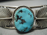 Stunning Vintage Native American Navajo Sleeping Beauty Turquoise Sterling Silver Bracelet-Nativo Arts