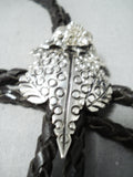 Expressive Navajo Sterling Silver Toad Bolo Native American-Nativo Arts