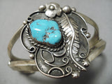 Incredible Vintage Native American Navajo Sleeping Beauty Sterling Silver Bracelet-Nativo Arts