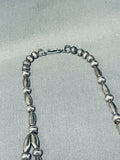 Marie Kee Vintage Native American Navajo Turquoise Sterling Silver Necklace Old-Nativo Arts