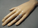 Important Vintage Hopi Terry Wadsworth Sterling Silver Native American Ring-Nativo Arts