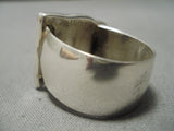 Important Huge Vintage Navajo Turquoise Sterling Silver Native American Ring-Nativo Arts