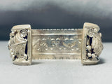 Very Rare Native American Navajo Boulder Turquoise Sterling Silver Bracelet-Nativo Arts