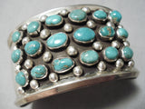 Rare Frank Guerro Vintage Native American Navajo Royston Turquoise Sterling Silver Bracelet-Nativo Arts