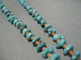 Exceptional Vintage Navajo Turquoise Coral Native American Necklace-Nativo Arts