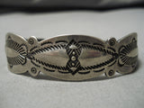 Early 1910's/20's Vintage Native American Navajo Ingot Coin Bracelet Old Cuff-Nativo Arts