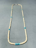 Wonderful Vintage Santo Domingo Shell Sterling Silver Necklace-Nativo Arts