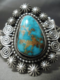 Native American One Of The Best Vintage Candelaria Turquoise Sterling Silver Bracelet-Nativo Arts