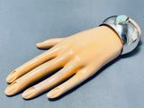 Important Kirk Smith Vintage Native American Navajo Domed Turquoise Sterling Silver Bracelet-Nativo Arts