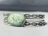 Bold Orvil Jack Turquoise Vintage Native American Navajo Sterling Silver Bracelet-Nativo Arts
