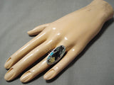 Important Zuni Bird Inlayer Sterling Silver Native American Ring-Nativo Arts