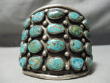 Best Vintage Native American Navajo Royston Turquoise Row Bracelet Old Sterling Silver-Nativo Arts