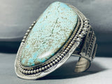 Important Tso Family Towering Native American Navajo Turquoise Sterling Silver Bracelet-Nativo Arts