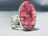 Important Ben Begaye (d) Vintage Native American Navajo Sterling Silver Shell Ring-Nativo Arts