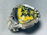One Of The Most Unique Native American Navajo Honeybee Jasper Sterling Silver Bracelet-Nativo Arts
