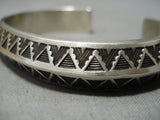 Important Vintage Native American Navajo Calvin Martinez Sterling Silver Native Bracelet-Nativo Arts