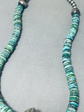Amazing Native American Navajo Royston And Kingman Turquoise Sterling Silver Necklace-Nativo Arts