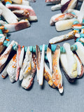 Native American 339 Grams Vintage Navajo Turquoise Shell Necklace-Nativo Arts