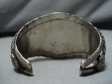 Tremendous Vintage Native American Navajo Morenci Turquoise Nugget Sterling Silver Bracelet-Nativo Arts