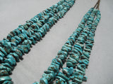 Jaw-dropping Vintage Navajo Royston Turquoise Necklace Native American Old-Nativo Arts
