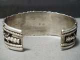 Unforgettable Vintage Native American Navajo Sleeping Beauty Turquoise Sterling Silver Bracelet Old-Nativo Arts