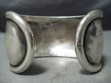 Unforgettable Vintage Native American Navajo Morenci Turquoise Sterling Silver Bracelet Old-Nativo Arts