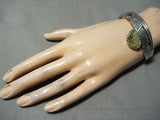 Incredible Signed Vintage Native American Navajo Royston Turquoise Sterling Silver Bracelet-Nativo Arts