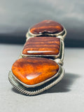 The Biggest Best Native American Navajo Petrified Wood Sterling Silver Ring-Nativo Arts