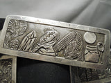 Important Authentic Vintage Native American Navajo Floyd Becenti Sterling Silver Concho Belt Old-Nativo Arts