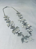 Horse Love Native American Navajo Sterling Silver Hand Carved Squash Blossom Necklace-Nativo Arts