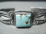 Important Vintage Native American Navajo Gary Reeves #8 Turquoise Sterling Silver Bracelet-Nativo Arts