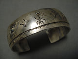 Important Vintage Hopi Art Batala Native American Sterling Silver Bracelet-Nativo Arts
