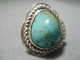 Marvelous Vintage Native American Navajo Royston Turquoise Sterling Silver Ring Old-Nativo Arts