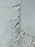 Dancers Of Charms Vintage Southwest Sterling Silver Necklace-Nativo Arts