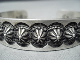 Deep Shell Eddy Smith Native American Navajo Sterling Silver Bracelet-Nativo Arts