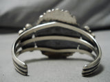 Important Vintage Native American Navajo Dean Brown Turquoise Sterling Silver Bracelet-Nativo Arts