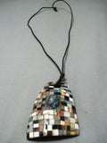 Important Godber Turquoise Zuni Inlay Native American Necklace-Nativo Arts