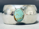 Important Kirk Smith Vintage Native American Navajo Domed Turquoise Sterling Silver Bracelet-Nativo Arts