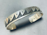 Astonishing Vintage Native American Ocean Waves Sterling Silver Bracelet-Nativo Arts