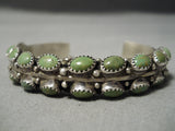 Heavy And Thick!! Vintage Native American Navajo Royston Turquoise Sterling Silver Bracelet-Nativo Arts