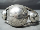 Tremendous Vintage Navajo Sterling Silver Bracelet Native American Old-Nativo Arts