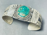 Amazing Vintage Native American Navajo Cerrillos Turquoise Sterling Silver Bracelet-Nativo Arts