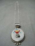 Striking Vintage Navajo August Largo Sterling Silver Native American Necklace-Nativo Arts